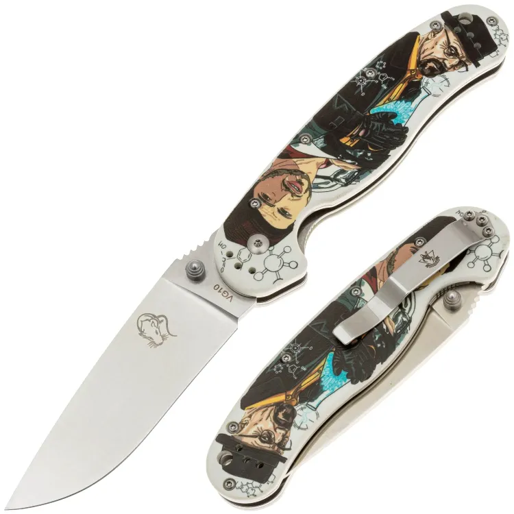 Нож Steelclaw Крыса Во все тяжкие сталь VG-10 рукоять White G10