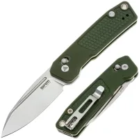 Нож SRM Scout stonewash сталь 14C28N рукоять Green G10 (7229-GP)