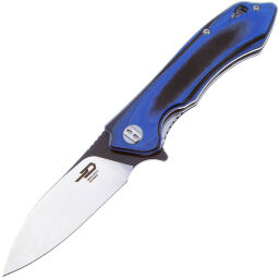 Нож Bestech Beluga сталь D2 рукоять Black/Blue G10 (BG11G-1)