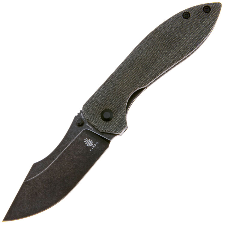 Нож Kizer Pelican Mini Blackwash сталь N690 рукоять Black Micarta