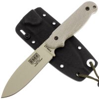 Нож ESEE Laser Strike Tan cталь 1095 рукоять Canvas Micarta