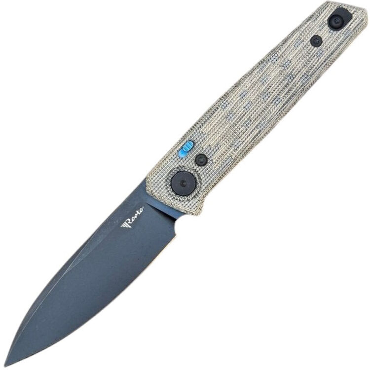 Нож Reate PL-6 black PVD сталь Nitro-V рукоять Green/Black Micarta