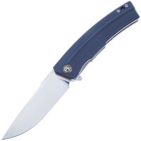 Нож Petrified Fish Magazine satin сталь D2 рукоять Blue G10