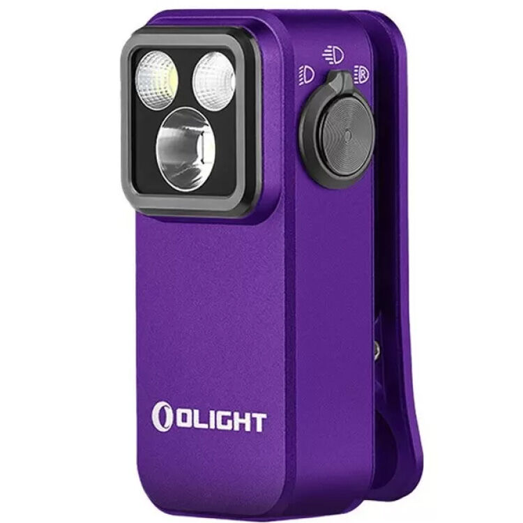 Фонарь Olight Oclip Pro Purple Luminus SFT-12/Red холодный белый