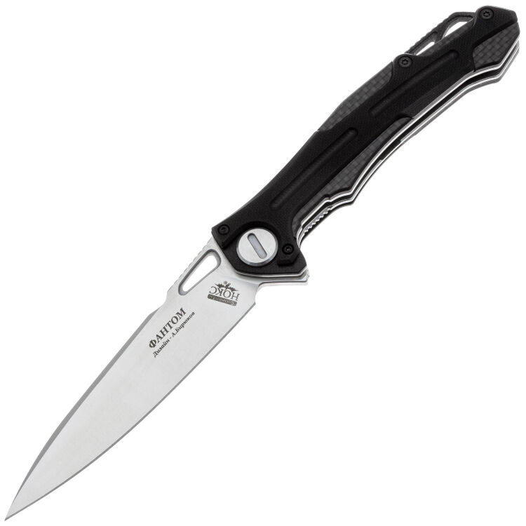 Нож НОКС Фантом сталь D2 рукоять Black G10 (338-107406)