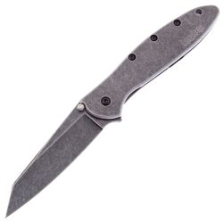 Нож Kershaw Leek Random Blackwash сталь 14C28N рукоять Stainless steel (1660RBW)