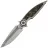 Нож Rike Knife Viper 2-B сталь M398 рукоять Dark Gray Ti/Gold CF