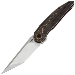 Нож Bestech Blind Fury satin сталь M390 рукоять Bronze Ti/Copper Carbon Fiber (BT2303B)