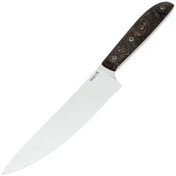 Нож кухонный MOYO Геликон Шеф 180 сталь M390 рукоять Copper Foil Carbon Fiber