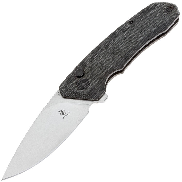 Нож Kizer Invictus stonewash сталь 154CM рукоять Micarta
