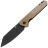 Нож Kansept Bulldozer black сталь D2 рукоять Brown Micarta