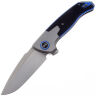 Нож WE knife Press Check сталь CPM-20CV рукоять Gray Ti/Black/Blue G10 (WE20078B-2)