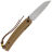 Нож Petrified Fish Patte satin сталь 12C27 рукоять Brown G10
