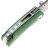 Нож SHOOZIZ YA-01 black сталь Damascus рукоять Green cowbone