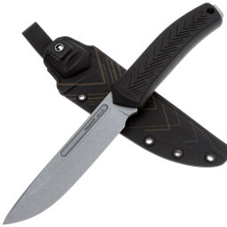 Нож Mr.Blade Mastiff stonewash сталь 95Х18 рукоять Black Elastron