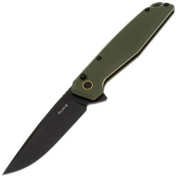 Нож Ruike P873-MB black сталь 14C28N рукоять Green G10