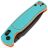 Нож CJRB Shale black PVD сталь AR-RPM9 рукоять Blue/Orange G10 (J1943-BBO)
