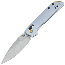 Нож Kershaw Mini Iridium stonewash cталь D2 рукоять Ice Blue Aluminium (2051)