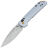 Нож Kershaw Mini Iridium stonewash cталь D2 рукоять Ice Blue Aluminium (2051)