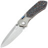 Нож Remette Meteor сталь M390 рукоять Sandblast Ti/Red colored CF (RTPT-A)