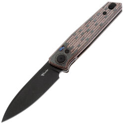 Нож Reate PL-6 black PVD сталь Nitro-V рукоять Red/Black Micarta