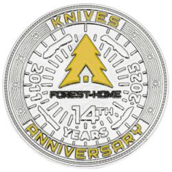 Монета Forest-Home Coin Silver Yellow Gloss 14th Anniversary Store