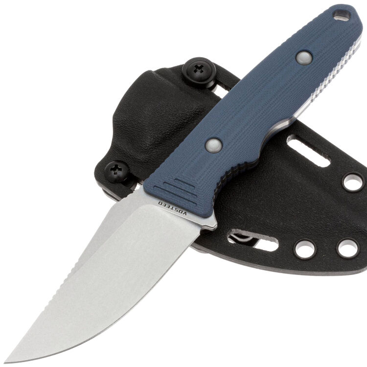 Нож Vosteed H-Back stonewash сталь 14C28N рукоять Blue G10