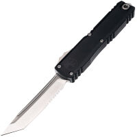 Нож Microtech Ultratech ZBP T/E PS stonewash сталь M390MK рукоять Black Aluminum (1123-11)