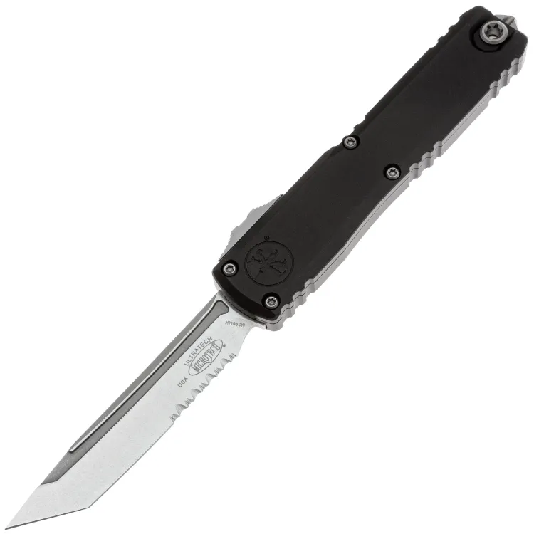 Нож Microtech Ultratech ZBP T/E PS stonewash сталь M390MK рукоять Black Aluminum (1123-11) Нож Microtech Ultratech ZBP T/E PS stonewash сталь M390MK рукоять Black Aluminum (1123-11)