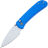 Нож CIVIVI Qubit satin сталь 14C28N рукоять Blue Aluminium (C22030E-3)