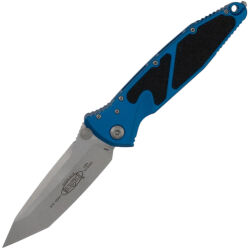 Нож Microtech SOCOM Elite T/E stonewash сталь M390 рукоять Blue Aluminium (161-10BL)