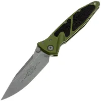 Нож Microtech SOCOM Elite S/E Apocalyptic сталь M390MK рукоять Green Aluminium (160-10APOD)