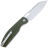 Нож CJRB Ekko Button Lock stonewash сталь AR-RPM9 рукоять Green Micarta (J1929B-MGN)