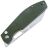 Нож CJRB Ekko Button Lock stonewash сталь AR-RPM9 рукоять Green Micarta (J1929B-MGN)