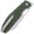 Нож CJRB Ekko Button Lock stonewash сталь AR-RPM9 рукоять Green Micarta (J1929B-MGN)