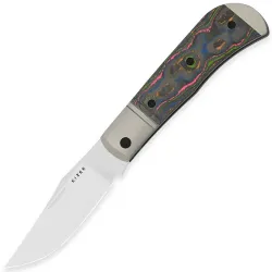 Нож Kizer Trestle satin сталь M390 рукоять Gray Ti/80s Camo CF
