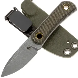 Нож PhantomTools Colibri mini сталь Elmax рукоять Black/Green canvas Micarta