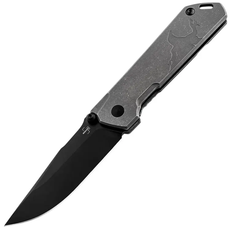 Нож Boker Plus Raven Kihon black PVD сталь S35VN рукоять Titanium (01BP0027)