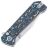 Нож QSP Grebe stonewash сталь S35VN рукоять Black-White-Blue CF (QS147-H1)