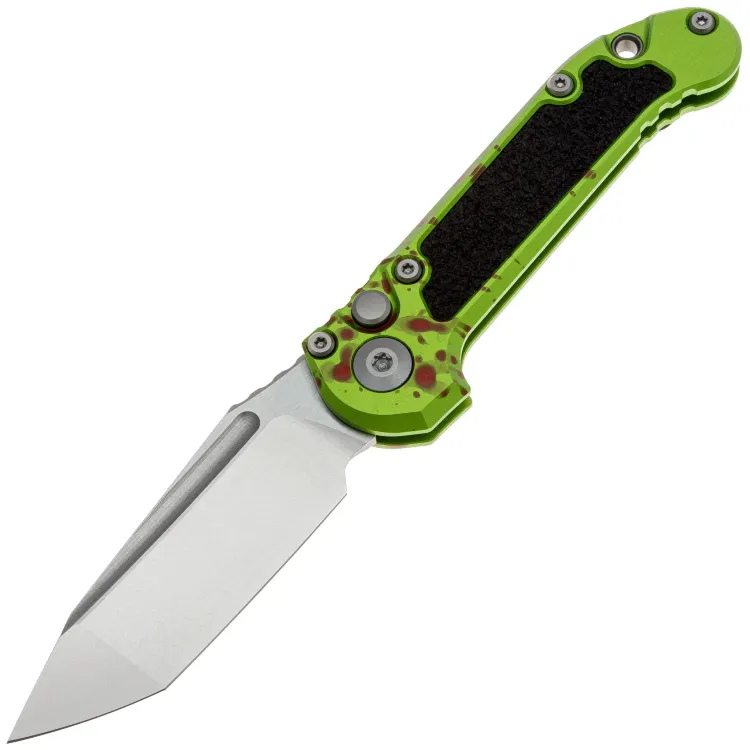 Нож Microtech LUDT Gen III T/E stonewash сталь M390MK рукоять Zombie green Aluminium (1136-10Z)