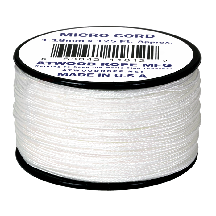 Паракорд Atwoodrope Micro Cord White 38м