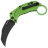 Нож Reate EXO-K black PVD сталь N690 рукоять Green Aluminium