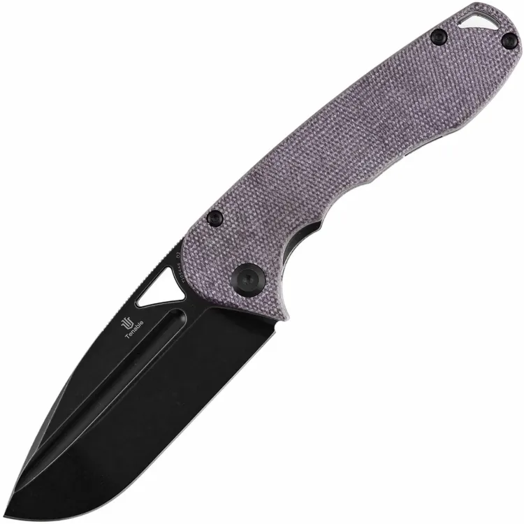 Нож Tenable Bombur blackwash сталь D2 рукоять Purple Micarta