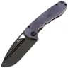Нож Tenable Bombur blackwash сталь D2 рукоять Purple Micarta
