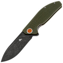 Нож Black Fox Acutus black PTFE сталь D2 рукоять OD Green G10 (BF-764 OD)