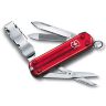Нож-брелок Victorinox Nail Clip 580 Translucent Red 65мм (0.6463.T)