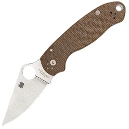 Нож Spyderco Para 3 сталь Cru-Wear рукоять Brown Canvas Micarta (C223MPCW)