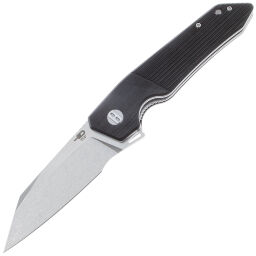 Нож Bestech Barracuda Stonewash/Satin сталь D2 рукоять Black G10 (BG15A-1)