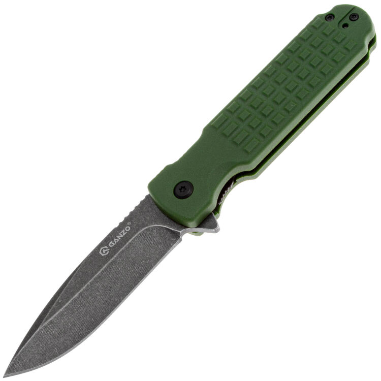 Нож Ganzo G627 cталь 8CR14 рукоять Green Polypropylene