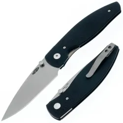 Нож TRM Atom tumbled сталь CPM-20CV рукоять Lizard Skin Contoured Black G10